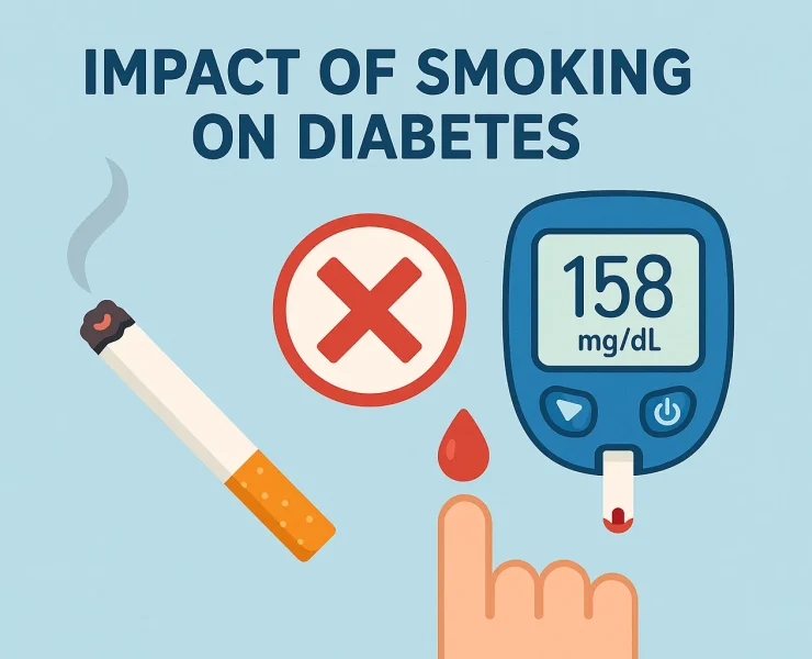 تأثیر سیگار بر دیابت نوع ۱ و ۲ و اختلال در کنترل قند خون