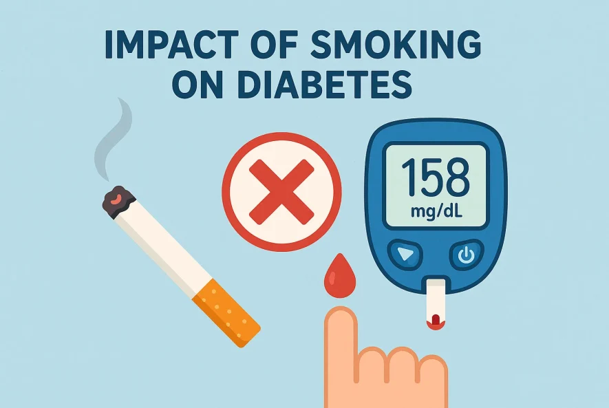 تأثیر سیگار بر دیابت نوع ۱ و ۲ و اختلال در کنترل قند خون